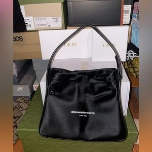 Alexander Wang leather strap satin Ryan bag